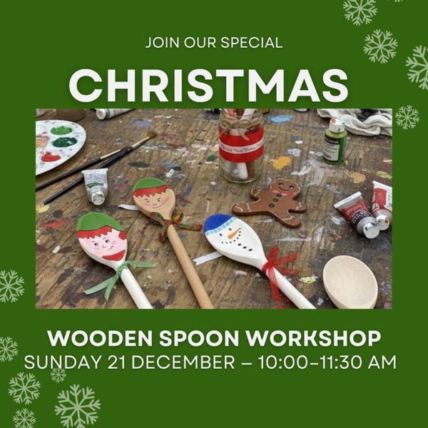 Christmas Hand-Painted Wooden Spoon Workshop