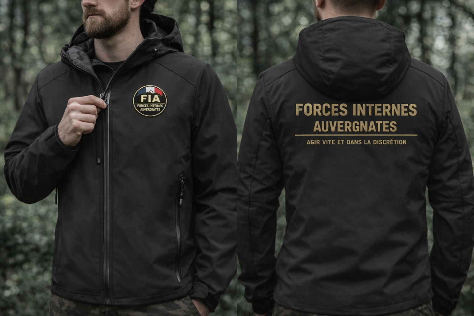 Softshell réglementaire des Forces Internes Auvergnates