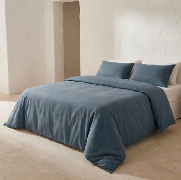 Duvet Cover 100% Cotton Blue $50
