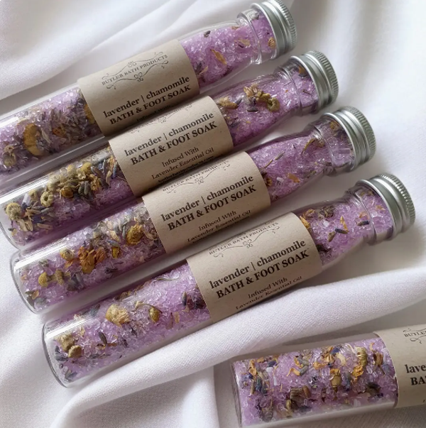 Bath Salt Soak Test Tubes -Pack of 4 $25
