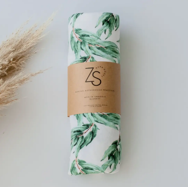 Organic Cotton Muslin Baby Swaddle $29