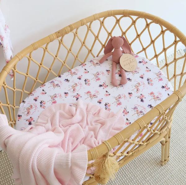 Carousel Organic Bassinet Sheet / Change Pad Cover $39.95
