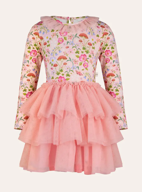 Rosy Tutu Dress in Apricot $94.95