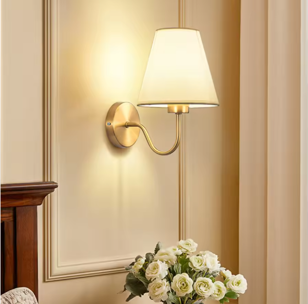 Retro Wall Lamp Modern Fabric Wall Sconce $75
