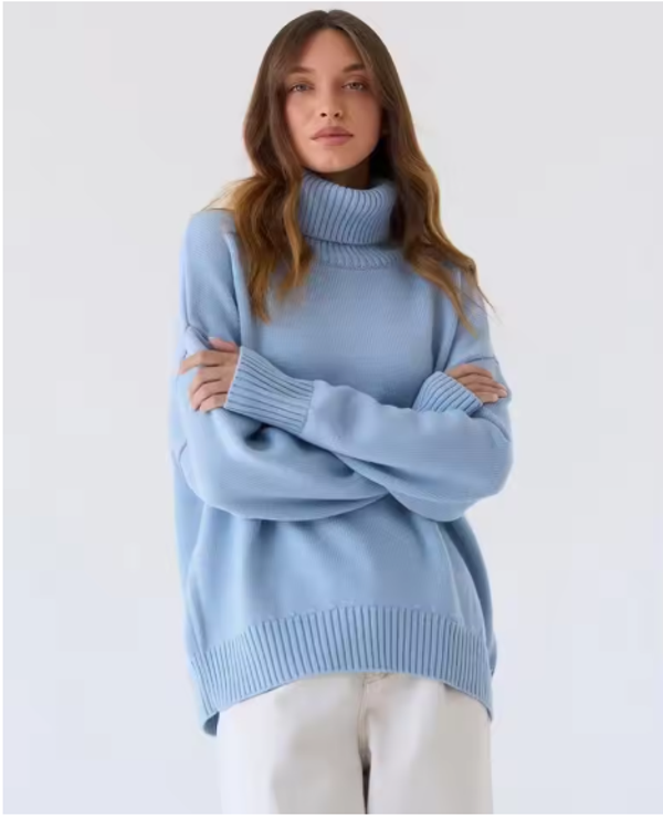 Turtleneck Sky Blue Jumper $49