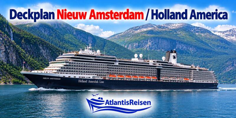 Deckplan Nieuw Amsterdam Holland America Line | www.atlantisreisen.com