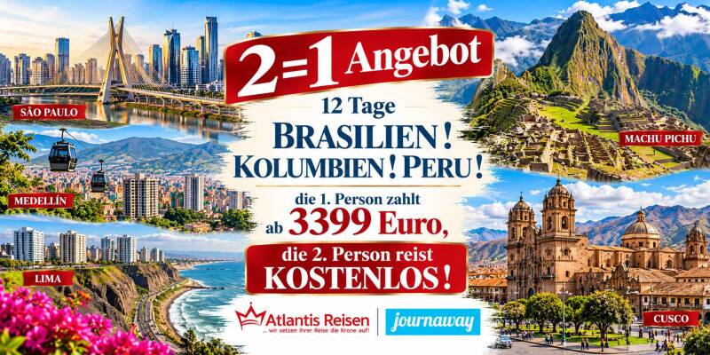 Journaway 2=1 Südamerika | www.journaway-online.de