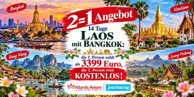 Journaway 2=1 Laos | www.journaway-online.de
