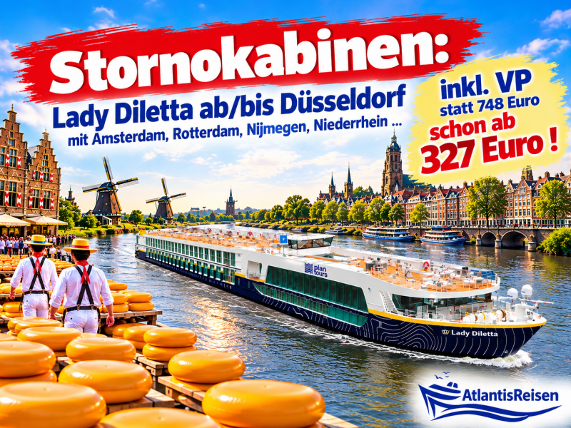 Stornokabine Rhein Kreuzfahrt  | www.atlantisreisen.com