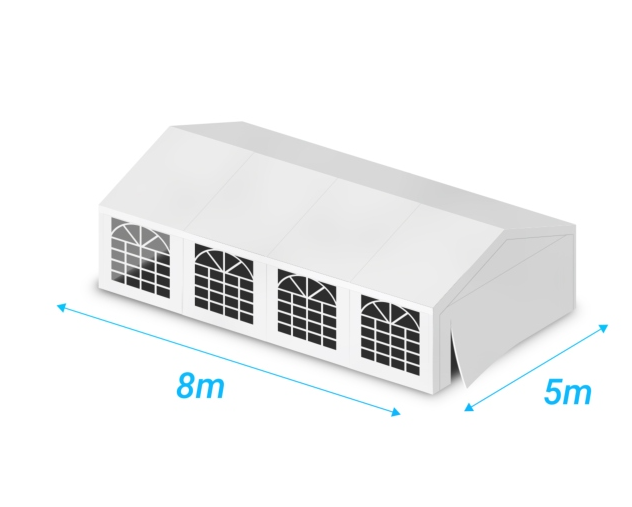 tente montable 5X8 avec entourage bache pvc