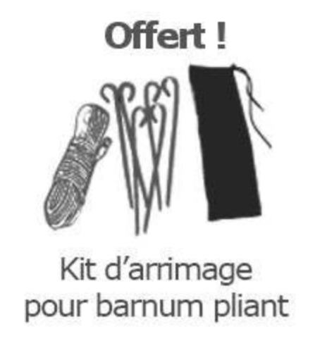 kit arrimage pour tente pliable