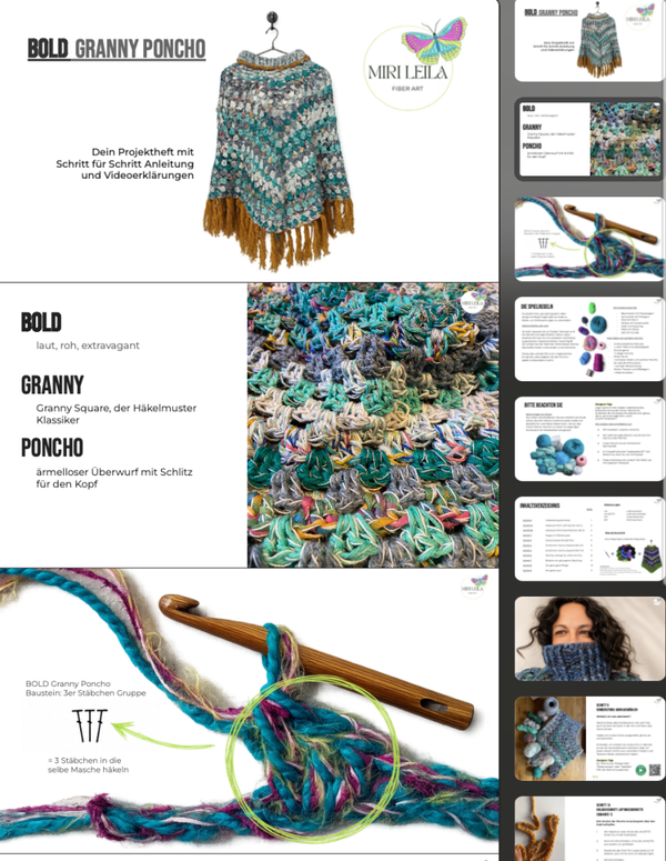 BOLD-Granny-Poncho: Der Häkelkurs