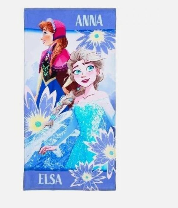 Disney Eiskönigin Anna and Elsa Badetuch – Strandtuch 70 × 140 cm