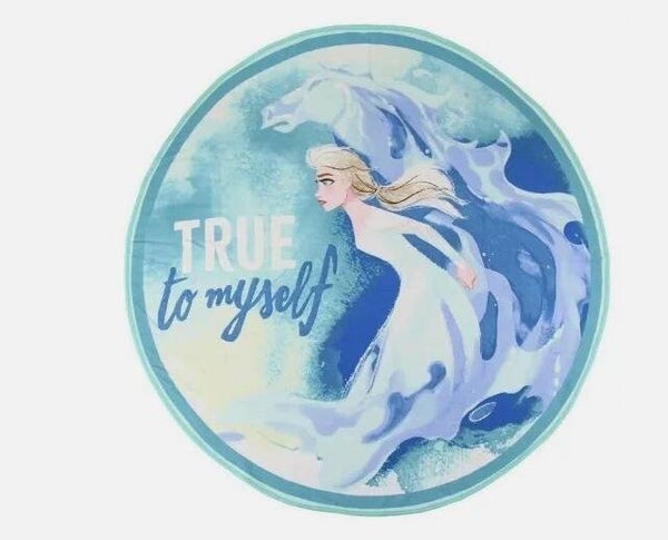 Disney Eiskönigin geformtes Badetuch – Strandtuch 130 cm, Schnelltrocknend