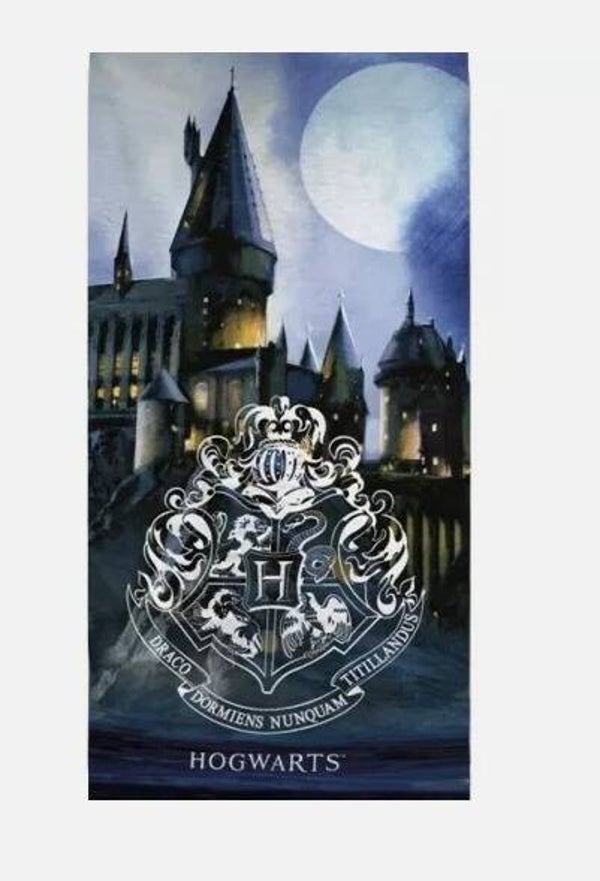 Harry Potter Hogwarts Badetuch – Strandtuch 70x140 cm, Schnelltrocknend