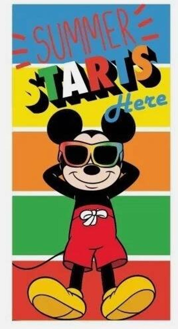 Disney Mickey Starts Badetuch – Strandtuch 70x137 cm, Fast Dry