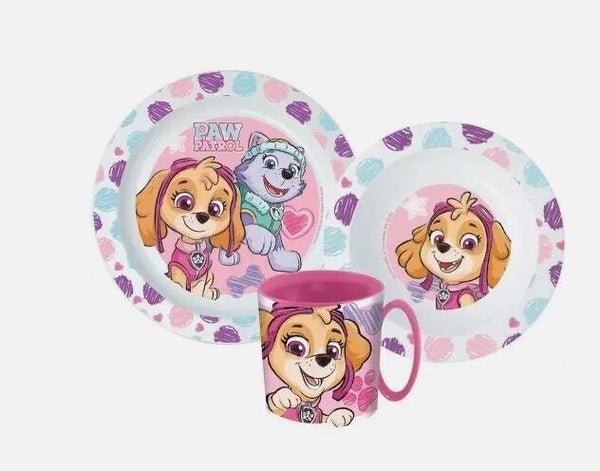 Paw Patrol Sketch Tafelset – Mikroplastik-frei, inkl. 350 ml Becher