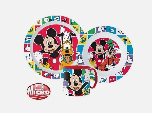 Disney Mickey Better Together Tafelset – Mikroplastik-frei, inkl. 265 ml Becher