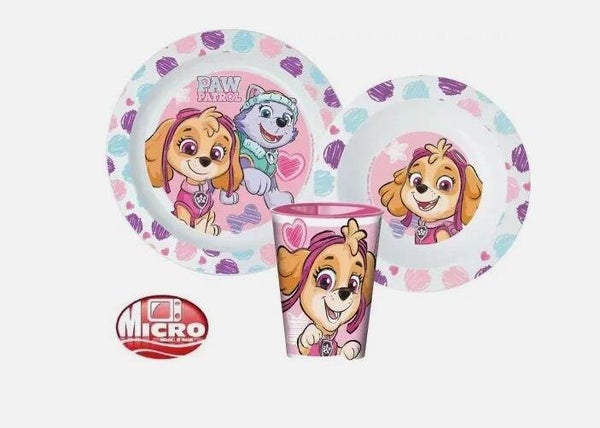 Paw Patrol Sketch Ess-Set – Mikroplastik-frei, inkl. 260 ml Tasse
