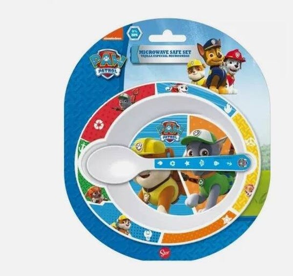 Paw Patrol Baby Mikro-Teller + Löffel-Set