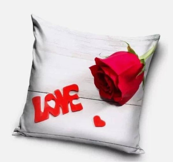 Love Love Kissenbezug – 40x40 cm, Valentinstags Geschenk