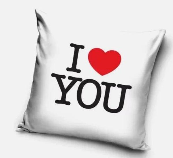 Kissenbezug Love – Ich liebe dich, 40x40 cm