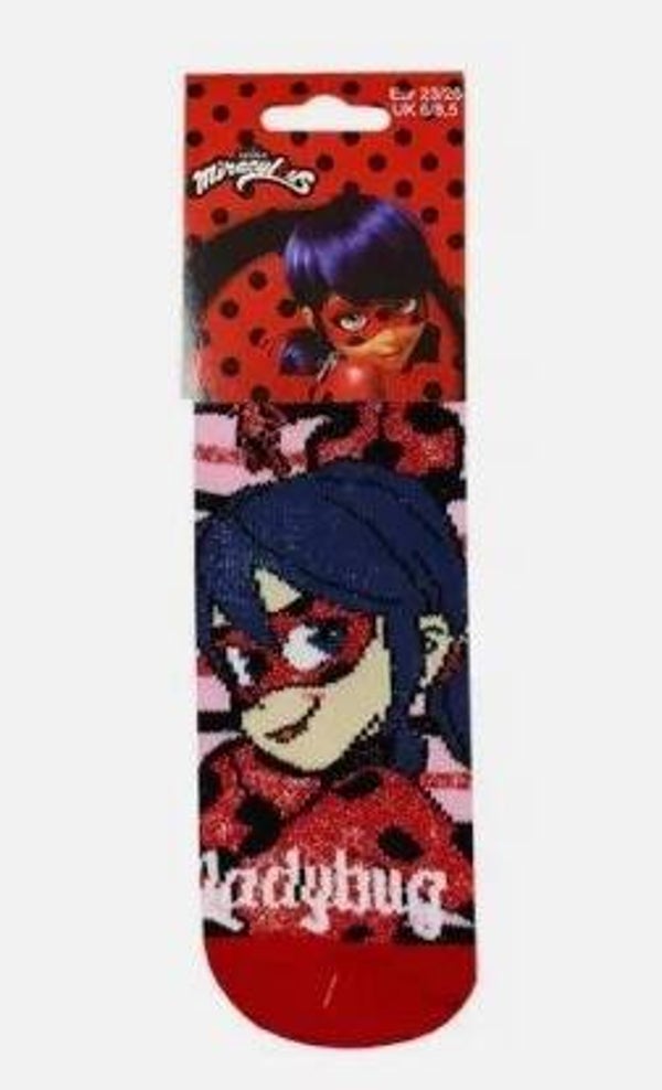 Miraculous Ladybug Dicke Anti-Rutsch-Socken für Kinder – Größe 23/26