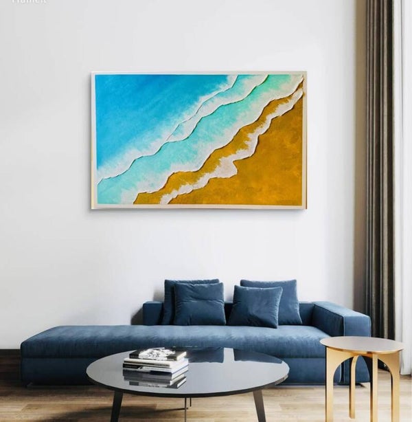 Original Textured Ocean Art