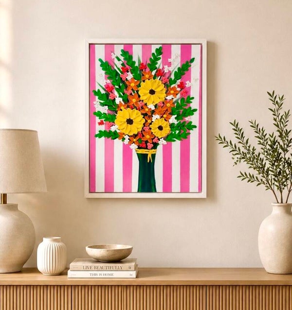 Golden Hour Bouquet 40x30cm Framed