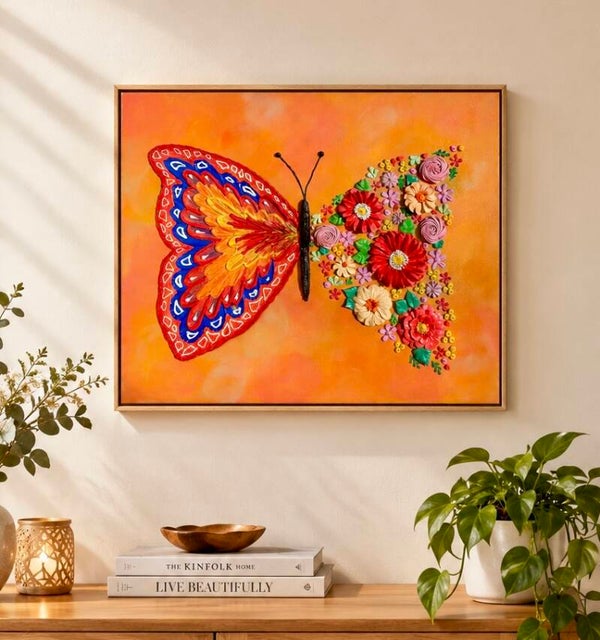 Wings of a Garden 60x50cm Framed