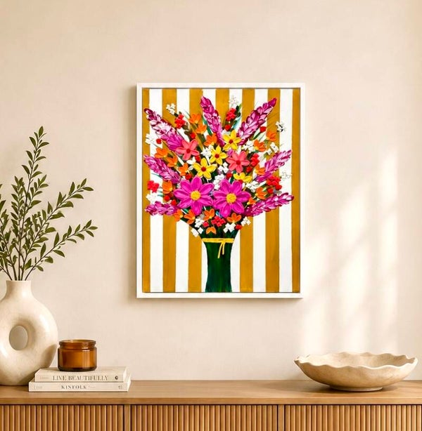 Golden Hour Bouquet 40x30cm Framed