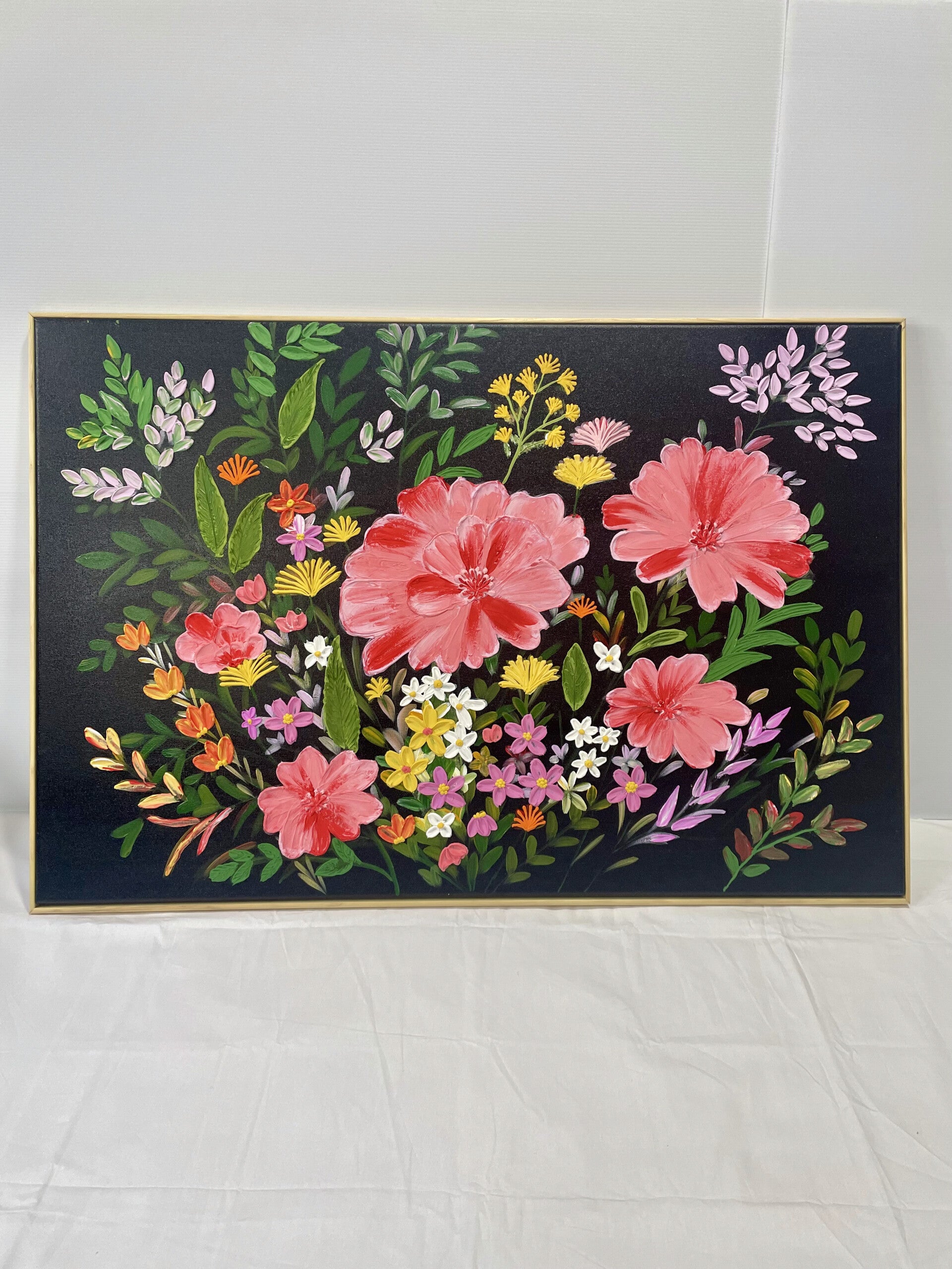 Midnight Wildflowers Framed 61x92cm