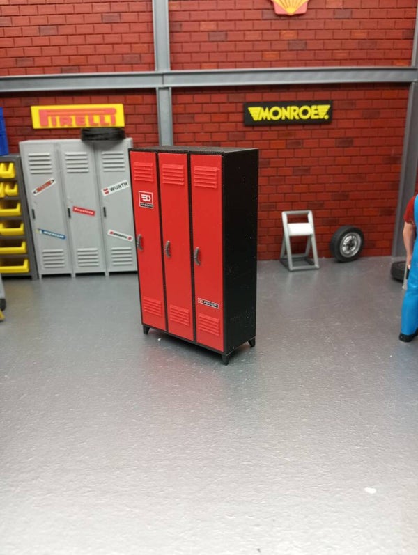 Vestiaire pour diorama 1/18.