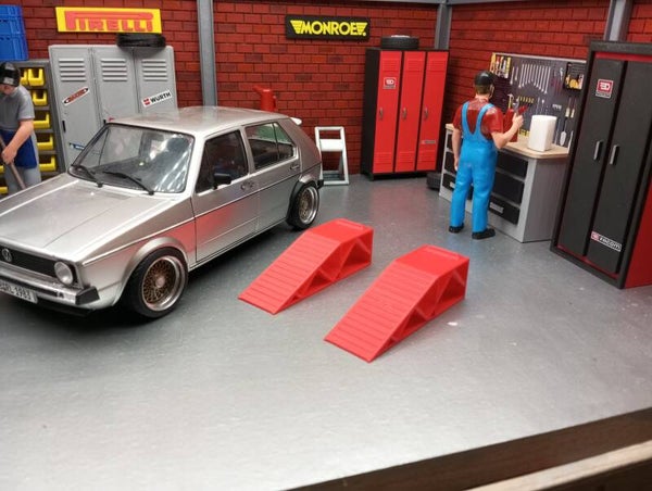 2 rampes pour diorama 1/18.