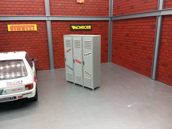 Vestiaire pour diorama 1/18.