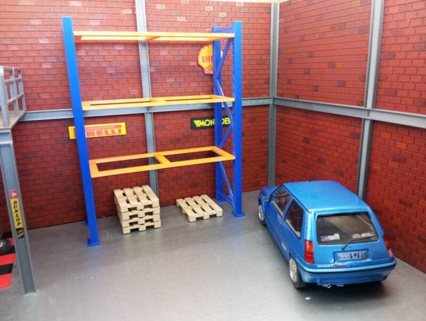 Rack a palettes pour diorama 1/18 .