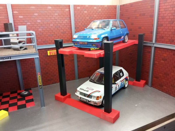 Pont 4 colonnes pour diorama 1/18.