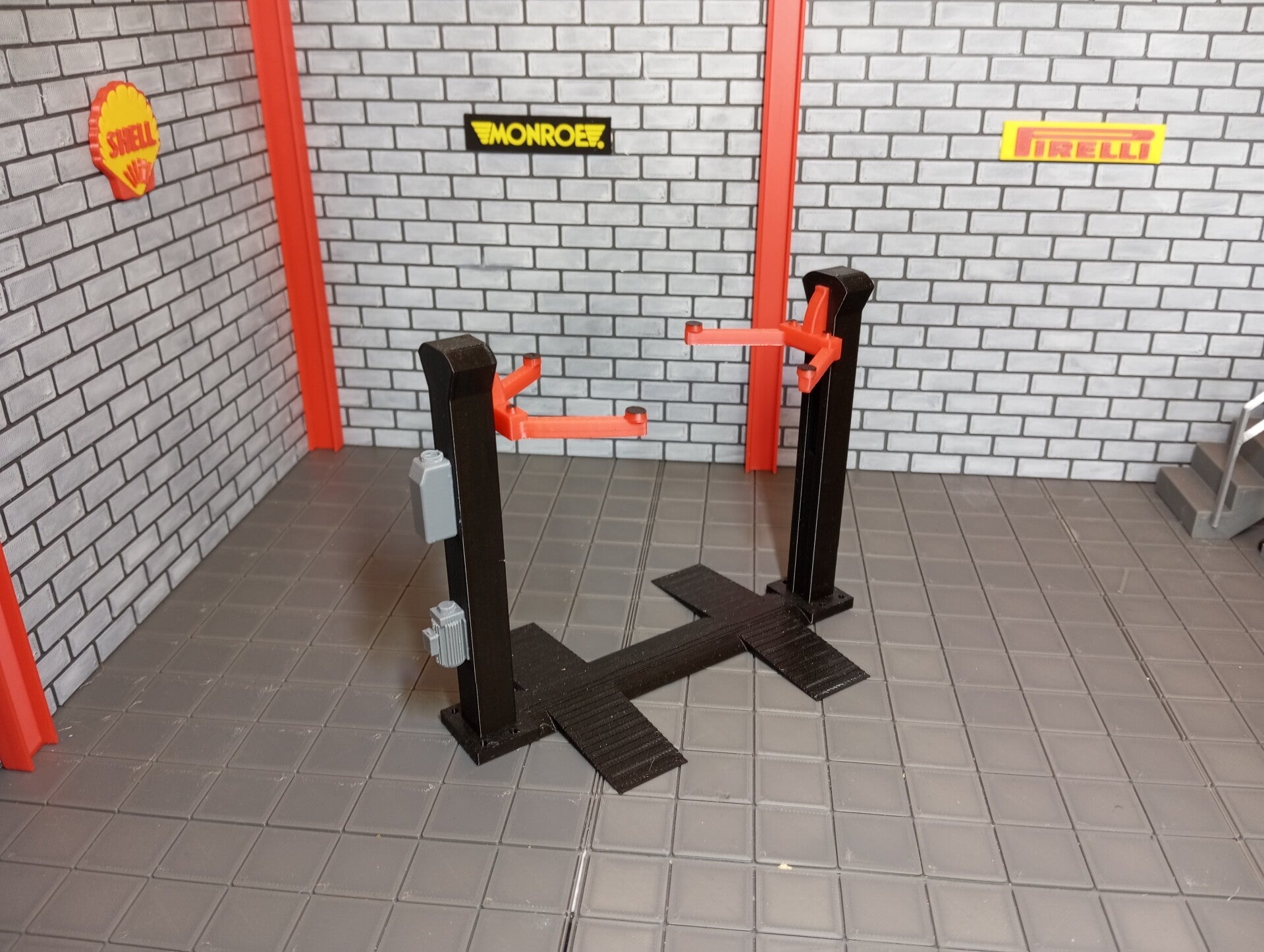 pont 2 colonnes pour diorama 1/24.