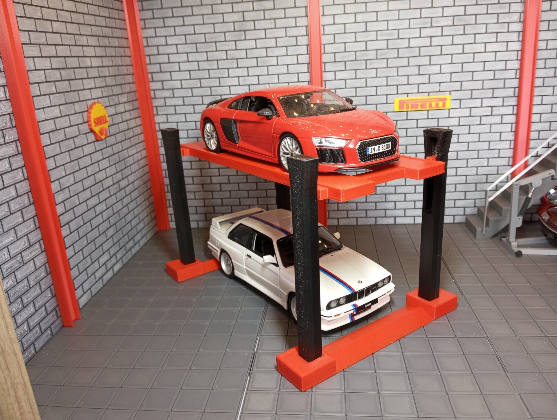 pont 4 colonnes pour diorama 1/24 .