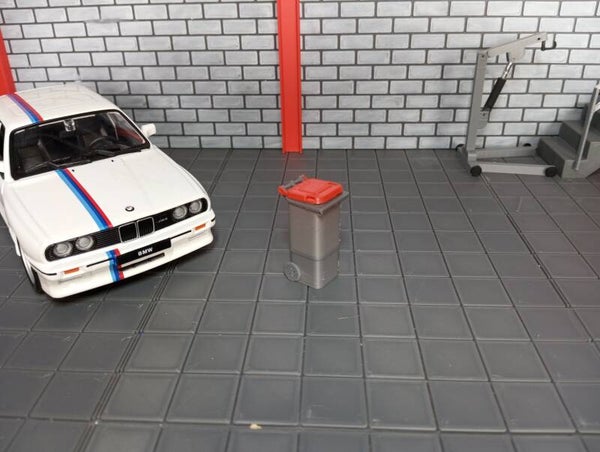poubelle pour diorama 1/24.