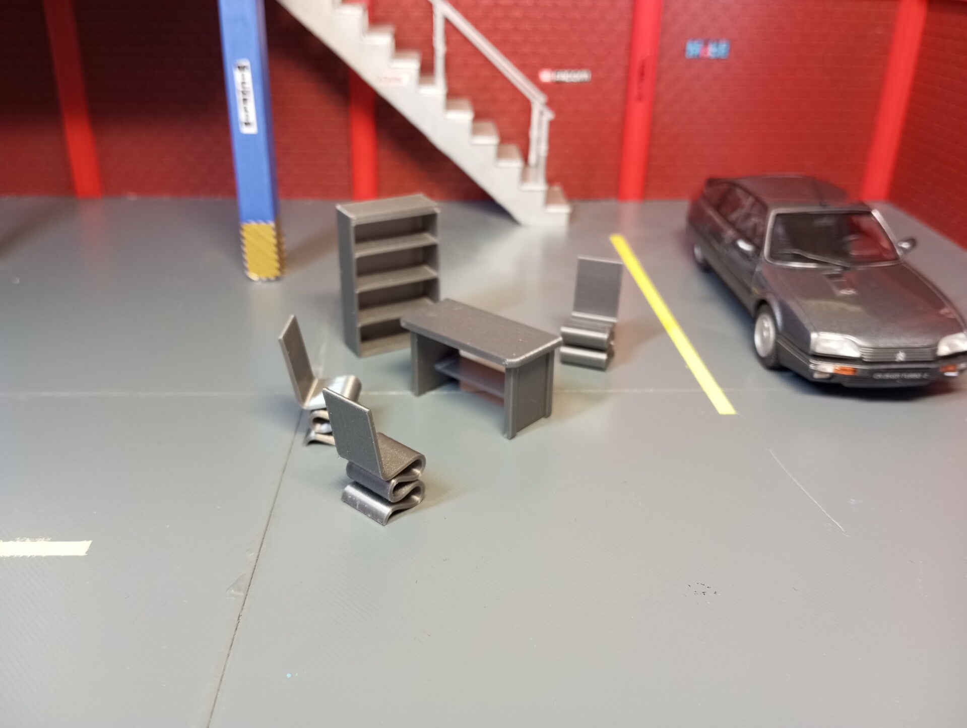 ensemble bureau pour diorama 1/43 .