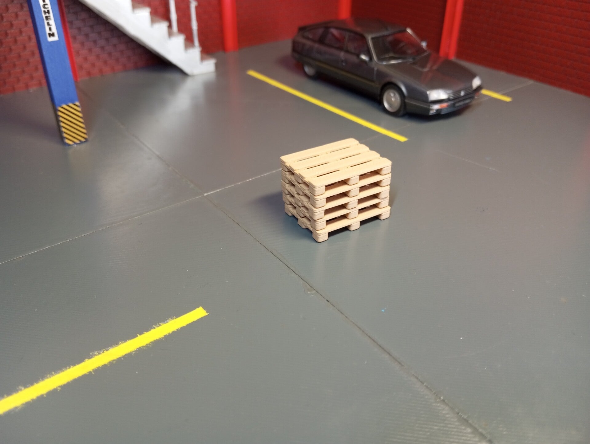 5 palettes pour diorama 1/43.