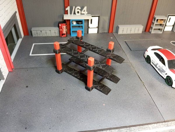 Pont 4 colonnes pour diorama 1/64 .