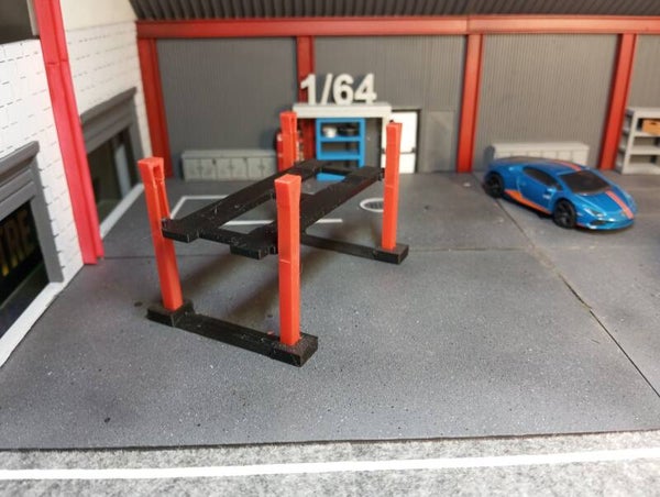 Pont 4 colonnes pour diorama 1/64.