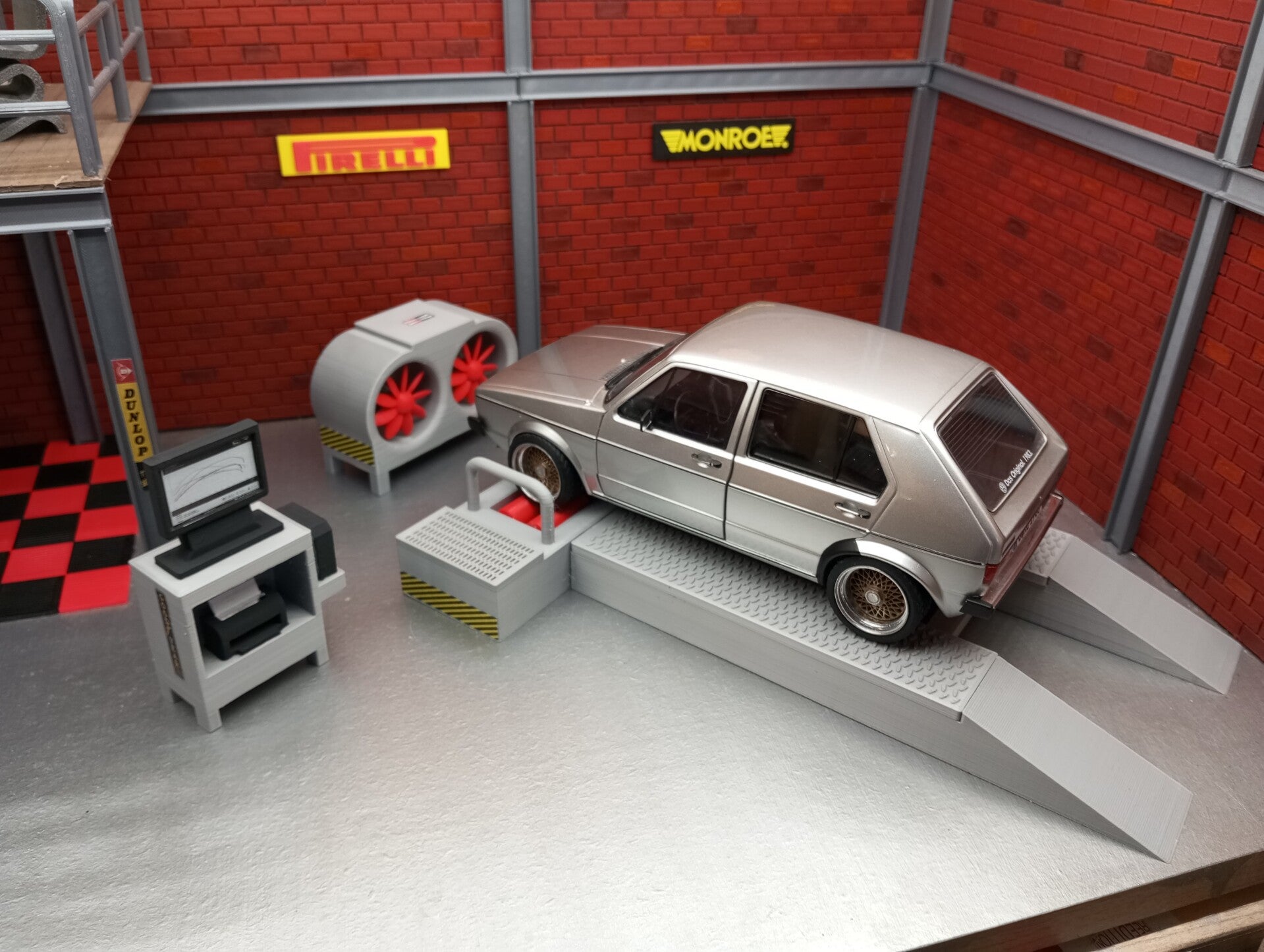 banc de puissance pour diorama 1/18 .