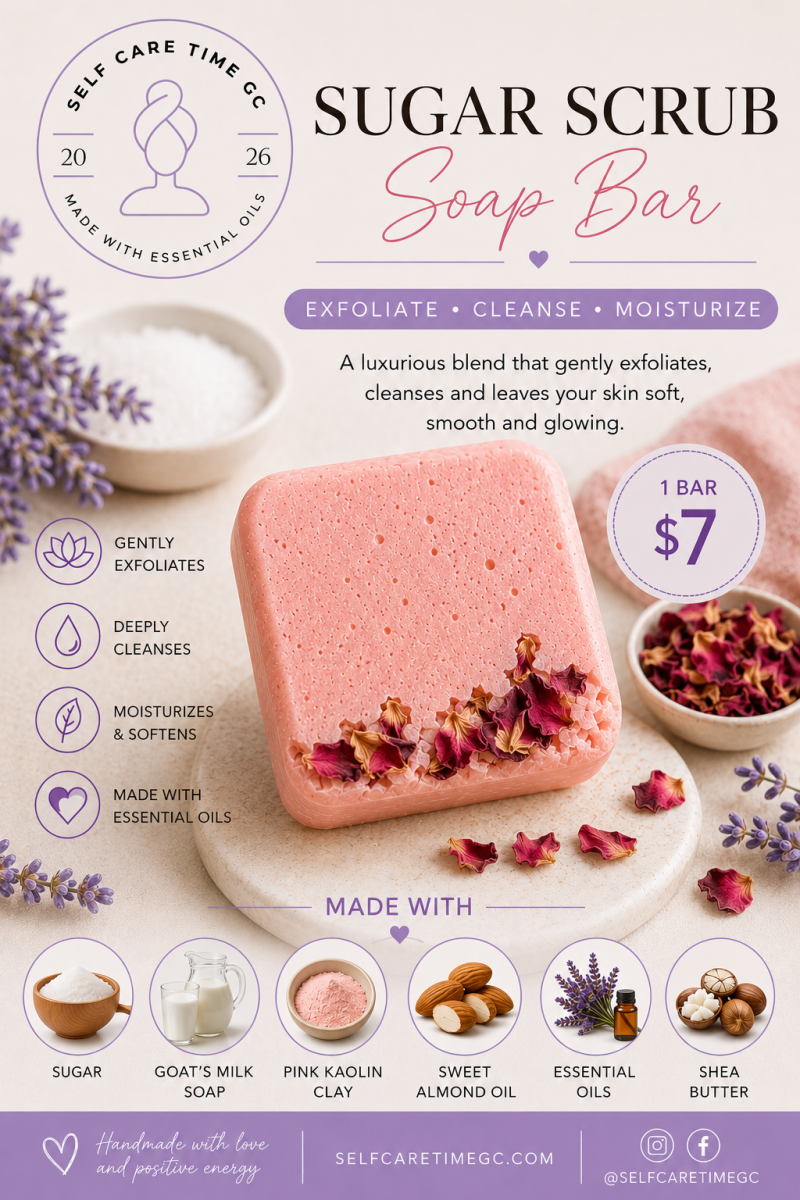 ELEGANT Sugar Scrub Soap Bar