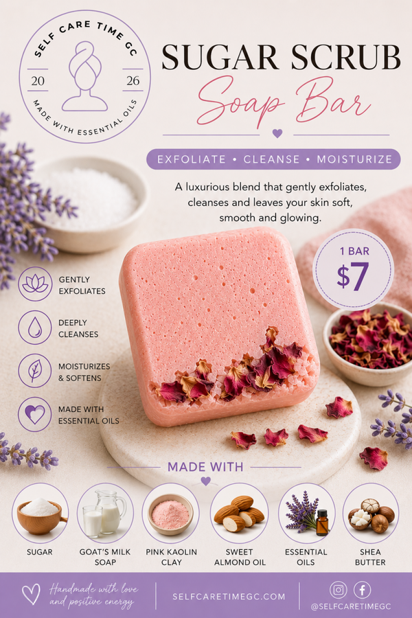 ELEGANT Sugar Scrub Soap Bar