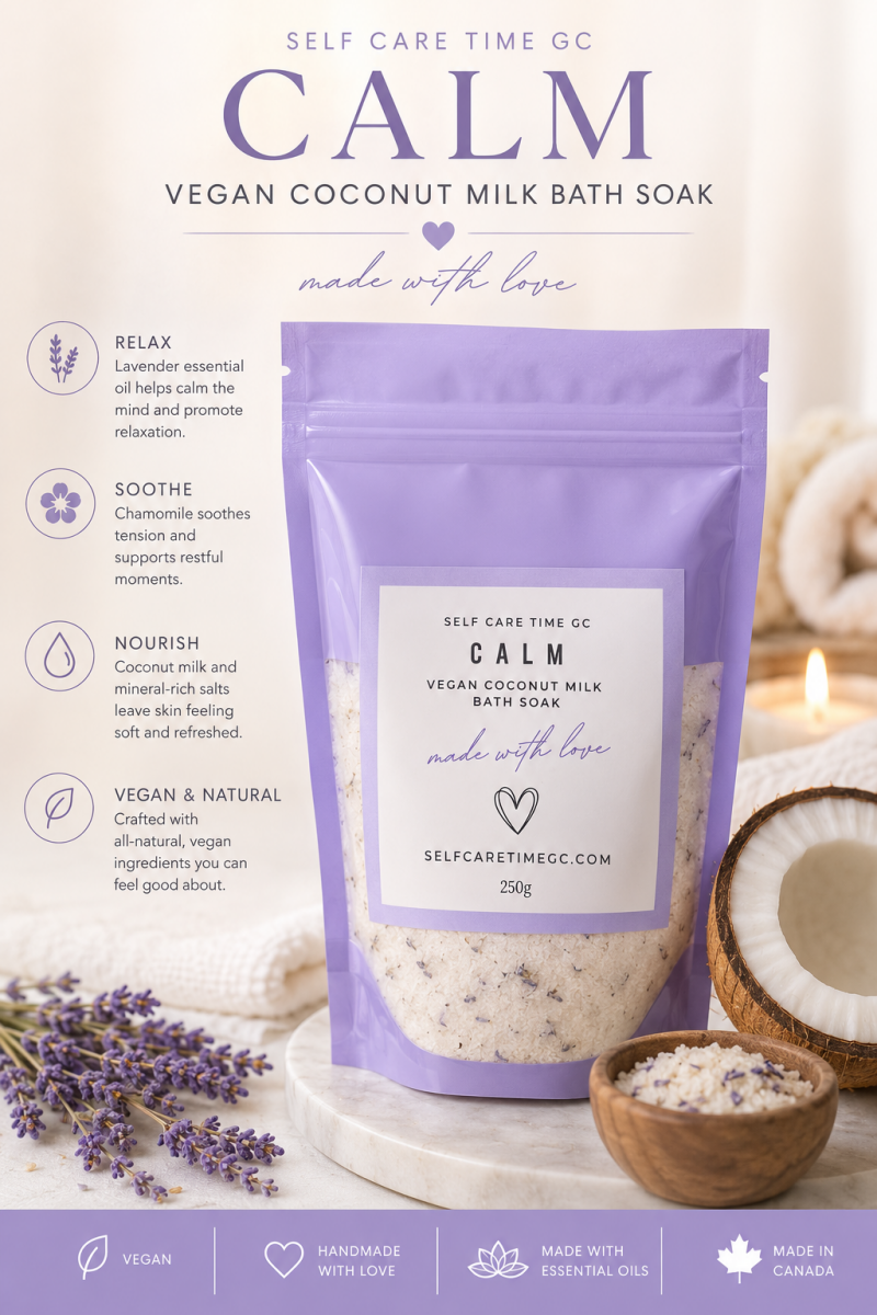 CALM Vegan Coconut Milk Bath Soak