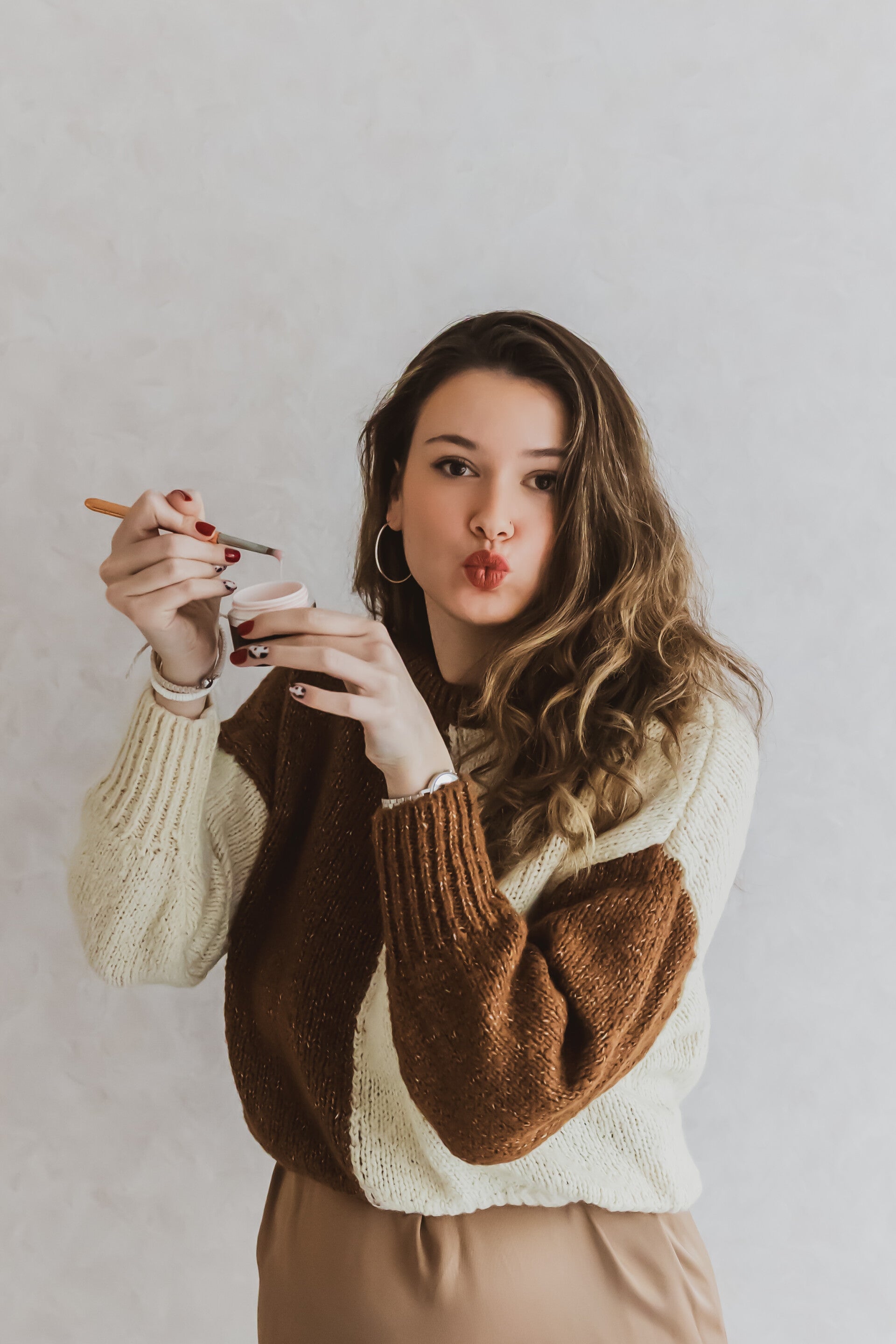 Foto van Marie met post Gel voor de nagels