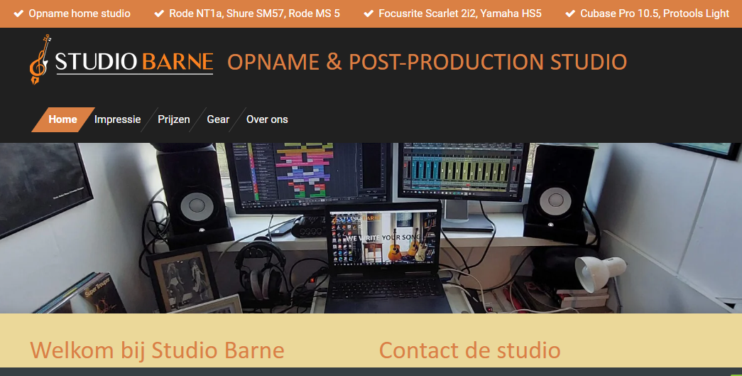 Copyright Opnamestudiobarne.nl (c) Opnamestudiobarne.nl